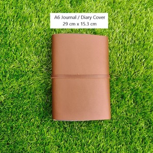 Luxury Brown A6 <b>Leather</b> Best <b>Notebook</b> Cover Personalized Planner Organizer System Business <b>Refillable</b> Sketchbook Journal Holder - Product Image 2