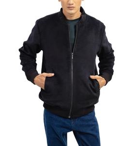 Chaquetas de bombardero de lana de alta calidad para hombre, logotipo personalizado, manga larga, estilo universitario, temporada de invierno, servicio OEM, superventas - Product Image 3