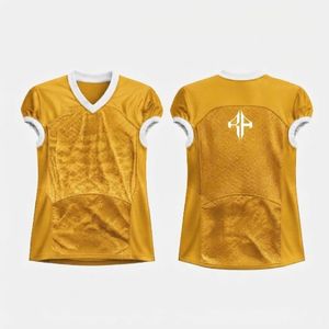 เสื้อฟุตบอลอเมริกันชาย คอวี ผ้าโพลีเอสเตอร์ 100% พิมพ์ลายด้วยความร้อน โดย RIVIAN ATLANTIC - Product Image 1