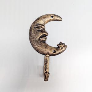 Elegante gancho de pared con forma de sol y luna, colgador decorativo de metal para colgar decoración festiva, bolsas de regalo y accesorios de iluminación - Product Image 4