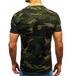 T-shirt de musculation slim fit camouflage imprimé par sublimation, respirant, pour la gym et l'entraînement - Product Image 2