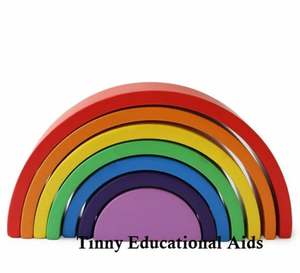 Bloques Educativos de Madera Arcoíris para Niños Pequeños, Coloridos, Duraderos y de Calidad, por Exportador a Precio Accesible - Product Image 2