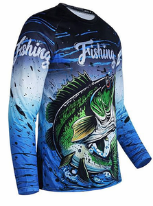 Camisa de Pesca de Manga Larga para Hombre, Camisetas de Pesca - Transpirables, Refrigerantes, Ligeras - Product Image 3