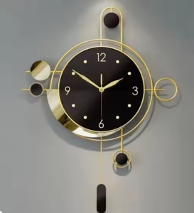 Reloj de pared metálico de alta demanda que combina la artesanía tradicional con la innovación contemporánea, increíblemente elaborado por KHOOSI. - Product Image 1