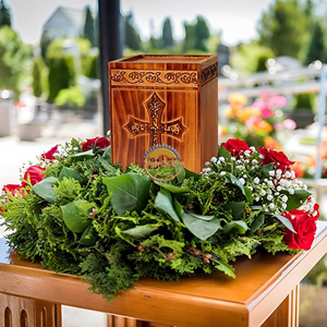 Decorative Wooden Ashes <b>Box</b> with Engraved Lid OEM Funeral Wooden Urn Factory Direct Supply Walnut Wood <b>Memorial</b> Urn <b>for</b> Ashes - Product Image 6