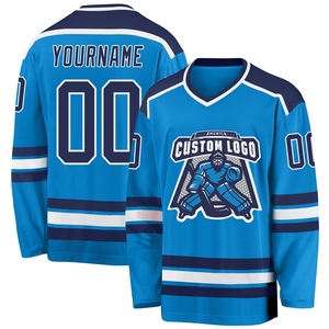 Maillot de hockey blanc, noir et orange personnalisé de qualité supérieure, vente en gros, directement de l'industrie - Product Image 4