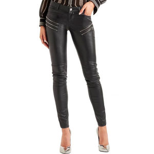 Pantalones de cuero nuevos para damas, de alta calidad, hechos a medida, pantalones de cuero puro para mujeres, pantalones de moda en varios colores. - Product Image 1