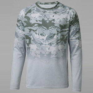 Chemise de pêche sportive personnalisée UPF 50 pour hommes avec matière légère et respirante, manches longues, boutons sur le devant, plusieurs options de couleurs - Product Image 1
