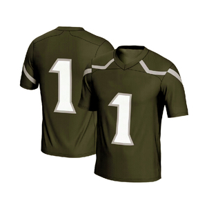 Streetwear Football Sports Jersey Custom Design Sublimated <b>Mesh</b> American Football V-neck Short Sleeve <b>Plus</b> <b>Size</b> 100% Polyester - Product Image 4