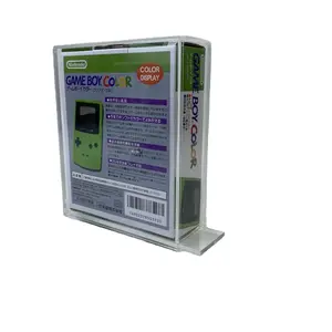 Fabrieksfabrikant Transparante Populaire Acryl Gameboy Vitrine Met Pull-Out Board Gemaakt In China