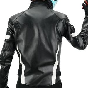 Veste en cuir PU pour homme, style vintage, veste de motard, streetwear personnalisé, fabricant en gros de vestes pour homme - Product Image 3
