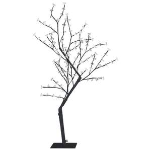 Árbol de Navidad de 4 pies con Luces Navideñas de Color Blanco Frío, Plástico y Metal Negro - Product Image 4