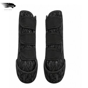 Protège-jambes pour chevaux Black Cheetah Sportswear, en nylon léger, absorbant les chocs, équipement d'équitation, service OEM - Product Image 1