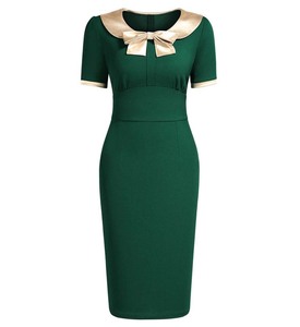 Robe polo moderne pour femme - Détail contrastant élégant - Robe piqué à manches courtes pour femme avec logo personnalisé - Product Image 1