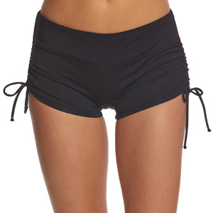 Shorts de course et de natation pour femmes, double couche, personnalisés OEM, décontractés, tissés, pour yoga, entraînement, plage et natation - Product Image 4