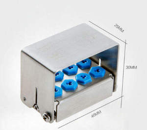Estuche Organizador de Fresas Dentales de Acero Inoxidable BBI-336 de Bone Bridge Instruments, Bloques de Fresas Plateados de 40 mm de Longitud, Certificado CE - Product Image 4