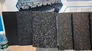 Composite Rubber Floor <b>Mats</b> Sound Insulation and Shock-absorbing Rubber Gym Cushioning Floor <b>Mats</b> - Product Image 6