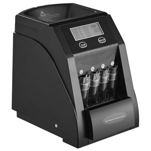Macchina Conta e Classifica Monete da 25 Centesimi (USD) con Capacità di 200 Monete, Schermo LCD e Funzione di Confezionamento - Product Image 1