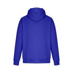 Sweat-shirts pour hommes 100% coton molletonné à capuche décontractés avec poche écologiques respirants toutes saisons bleus en solde - Product Image 2