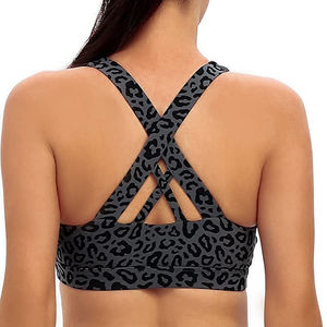 Sujetador Deportivo de Yoga para Mujer, Talla Grande, con Soporte Alto, Acolchado, Encaje Frontal, Sin Costuras, Transpirable, de Secado Rápido, Ecológico, ODM OEM - Product Image 5