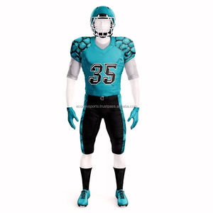 Vêtements de sport de football américain à séchage rapide sur mesure pantalons d'été respirants à manches courtes ensembles solides au prix - Product Image 5