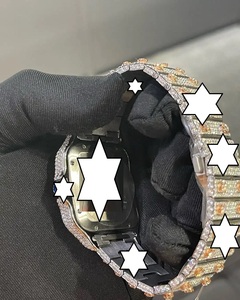 นาฬิกาข้อมือดีไซน์ใหม่ ทำมือ หรูหรา สแตนเลสสตีล ระบบจักรกล ออโตเดท ตัวเรือนทรงเหลี่ยม ประดับเพชร มอยส์ซาไนต์ สำหรับทั้งชายและหญิง สไตล์ฮิปฮอป - Product Image 3