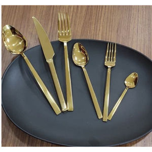 Meilleures ventes 2026 : Ensemble de couverts en métal doré de style tendance, fabriqué avec soin, en promotion - Product Image 1