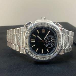 Montre de haute qualité en moissanite DEF de laboratoire, style hip-hop, avec diamants incolores et mécanisme automatique ou manuel - Product Image 4