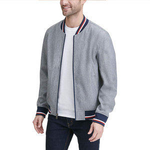Chaquetas de béisbol varsity para hombre de alta calidad al por mayor con logotipo personalizado, chaqueta de béisbol universitaria de tela de lona para hombre - Product Image 4