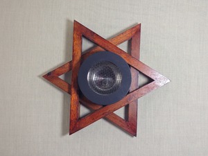 Hand-Made <b>Wooden</b> <b>Star</b> Incense Burner With Metal Insert Religious Use All-Season Redwood Holder - Product Image 5