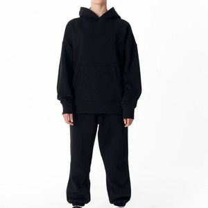 Vêtements décontractés confortables pour le printemps, style de vie actif, survêtement pour femmes, taille ample, 100% coton, haut à manches longues, cordon de serrage - Product Image 1