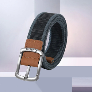 Men's Casual <b>Cow</b> Hide Leather Belt with Copper Pin Buckle Solid Color Durable Design for Jeans - Product Image 5