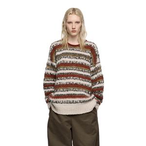 Pull en mohair pour femme, sweat-shirt à col rond moelleux, long, confortable, doux, pour l'hiver, tricot uni pour femme - Product Image 1