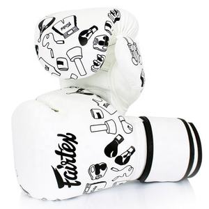 ถุงมือคิกบ็อกซิ่งแฟร์เท็กซ์รุ่นล่าสุด ลายสตรีทอาร์ต พิมพ์โลโก้ตามสั่ง ขายส่ง ถุงมือชกมวยทันสมัย - Product Image 1