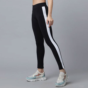 High Waisted Womens Leggings Custom Logo Thermal Lightweight Soft Moisture Wicking <b>Stretch</b> Fitness Wear Gym Workout Training - Product Image 2