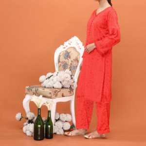 2PC Imprimé Grip Slik Suit PS5027 Robes de Cocktail Élégantes - Product Image 2