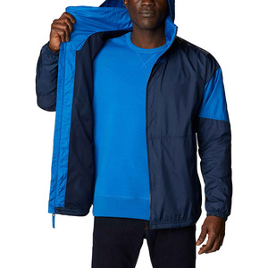 Veste matelassée à capuche pour homme, couleur marine, fermeture éclair, coupe-vent, vêtement d'hiver décontracté, coupe régulière, extérieur en polyester - Product Image 6