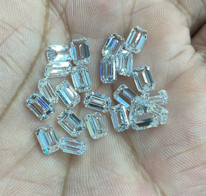 Diamants de laboratoire taille émeraude, couleur EF, certifiés IGI, remplis, RAHA EXPORT RJ621 Inde pour la fabrication de bijoux - Product Image 5