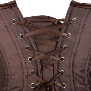 Corsé de Lona y Cuero Transpirable para Mujer, de Alta Calidad y Compresión, para Uso Diario y Deportivo - Product Image 6
