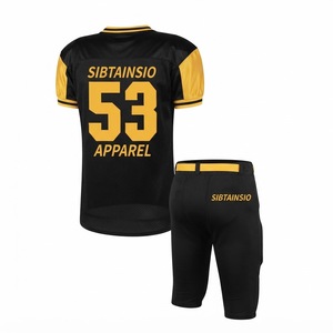Maillot de football américain personnalisé sublimé de haute qualité avec numéro de joueur et nom d'équipe, uniforme de football américain professionnel - Product Image 2