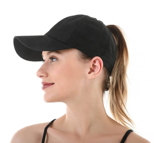 Gorra de béisbol de verano para mujer/sombrero de malla deportivo Athleisure con ranura cruzada para cola de caballo, sombrero de visera para correr senderismo al aire libre - Product Image 2