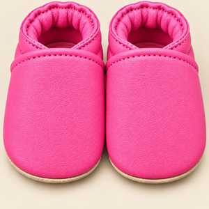 Chaussures Souples en Cuir pour Bébé Premiers Pas, Chaussures de Berceau pour Nouveau-né, Semelle Souple Confortable Rose Personnalisée, Vente en Gros Fabricant - Product Image 5