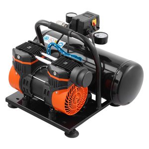 Compressore d'Aria Portatile Ultra Silenzioso da 1HP, 2.1 CFM, 8 Bar, Serbatoio in Acciaio da 2 Galloni, Senza Olio, con Pressione Massima di 120 PSI e 81 dB - Product Image 6