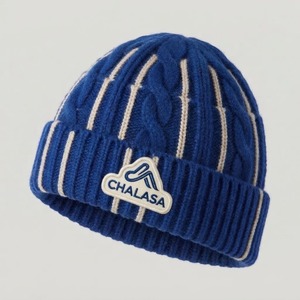 Custom Y2K Acrylic Jacquard Knit <b>Beanie</b> Embroidered Winter Warm Fashion <b>Hat</b> OEM Wholesale 100% <b>Wool</b> Unisex Casual - Product Image 1