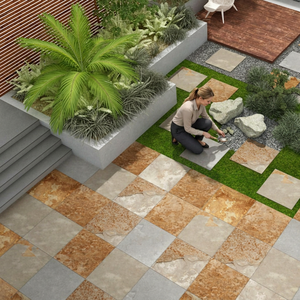 Swimming Pool Decking <b>Tiles</b> 20mm R11 Anti Slip Full Body Matte Outdoor Porcelain Heavy Duty 600x600mm Modern Hall/Mall Pavers - Product Image 1