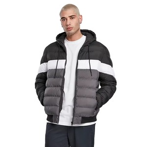 Veste matelassée pour homme, col montant, à capuche, coupe-vent, résistante à l'eau, séchage rapide, respirante, très chaude pour l'hiver - Product Image 4