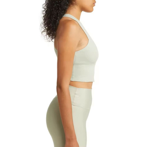Private Label Womens Yoga Workout Set Two Piece <b>Low</b> Waist Solid Front Logo Activewear Shorts and <b>Top</b> - Product Image 3