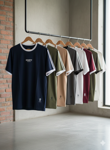 T-shirts coupés et cousus, couleurs unies, prix de gros, 240 GSM, streetwear, fabricant de premier plan, impression de logo, coupe ample - Product Image 1