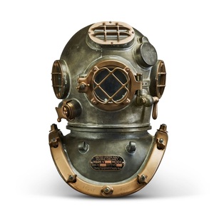 Casco de Buceo de Hierro, Adorno Inspirado en Marineros para Decoración de Habitaciones Marinas, Exposiciones Náuticas y Arreglos Decorativos Costeros - Product Image 6