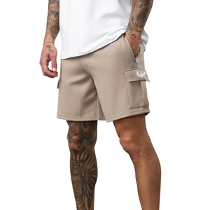 Shorts cargo de voyage pour homme 100% coton, décontractés, sportifs, avec poches utilitaires, pour la course à pied, les sports d'été et les activités sportives - Product Image 1
